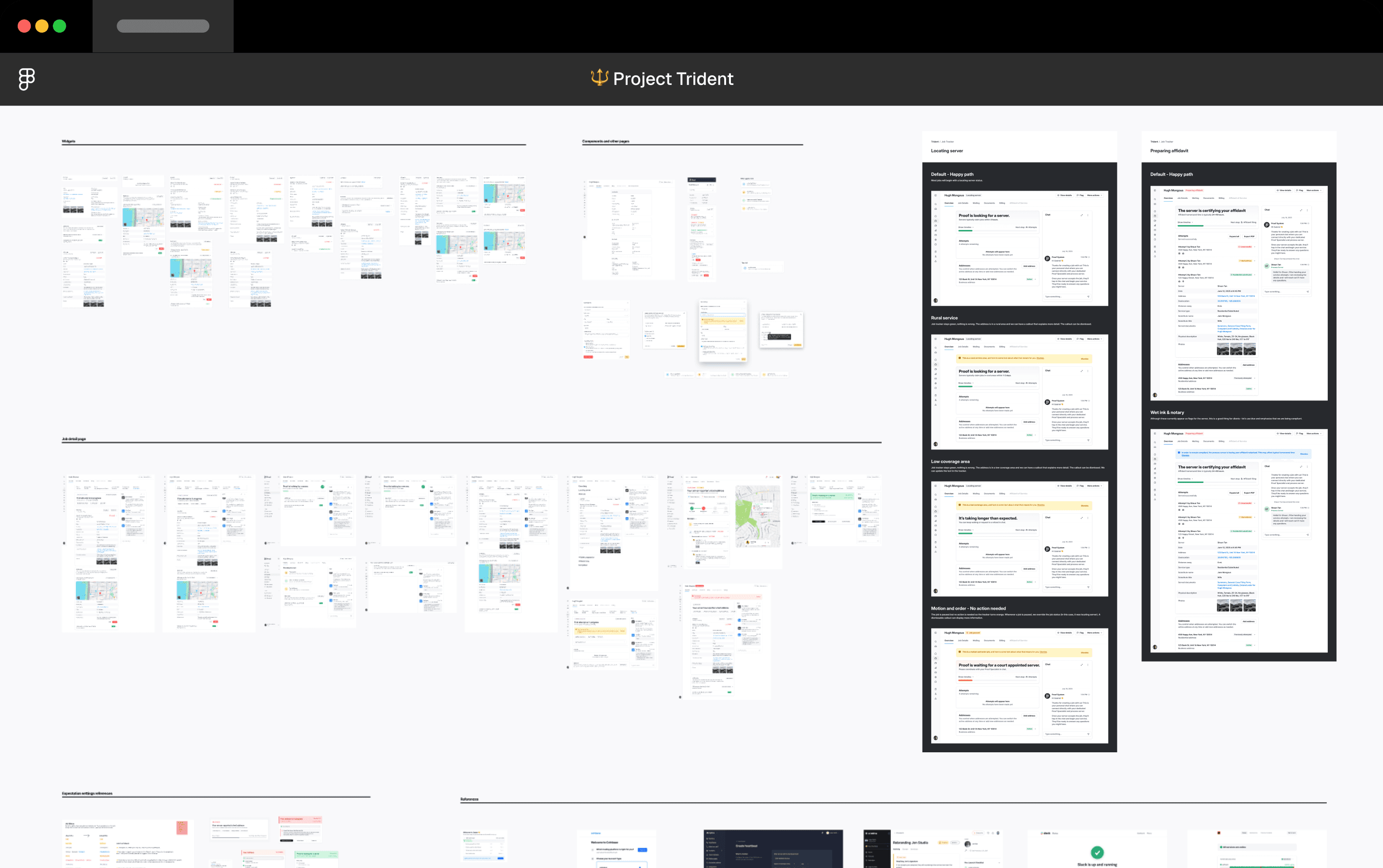 Pages of design iteration