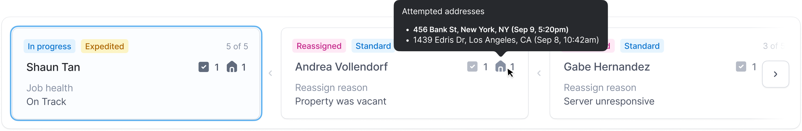 Ops-facing global job/serve selector